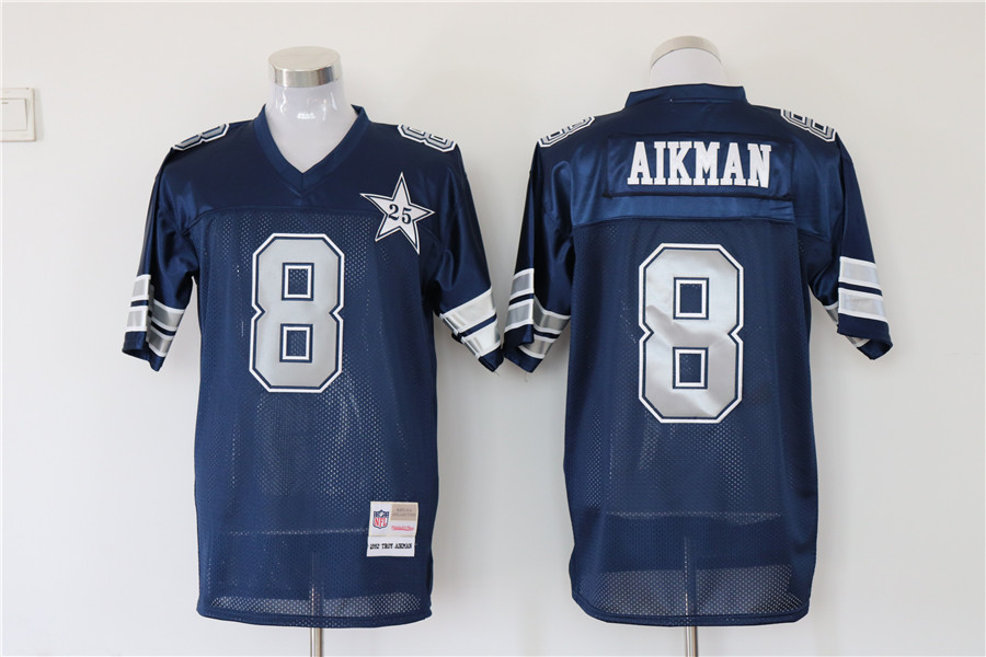 Men's Dallas Cowboys Troy Aikman Mitchell & Ness Navy Legacy Jersey